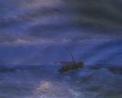 海上望高加索山 - 伊凡·康斯坦丁诺维奇·艾瓦佐夫斯基